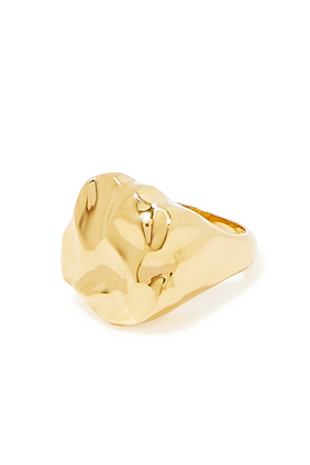 Waves Gold Ring